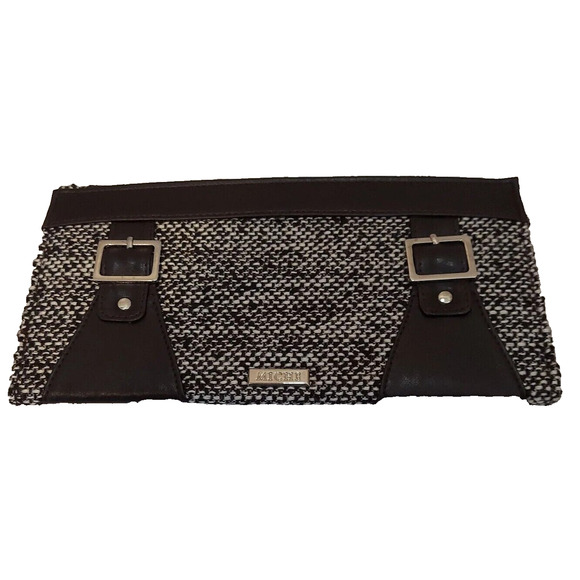 MICHE Classic Shell Roxanne Dark Brown Tweed Great Condition Purse Shell Medium - Picture 1 of 12